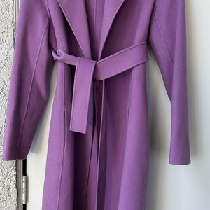 Dana Buchman size 10 full length wrap wool coat in Lilac
